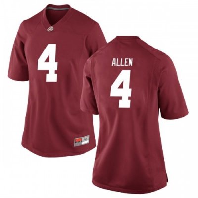 Women's Alabama Crimson Tide #4 Christopher Allen Crimson Game NCAA College Football Jersey 2403MBJY0